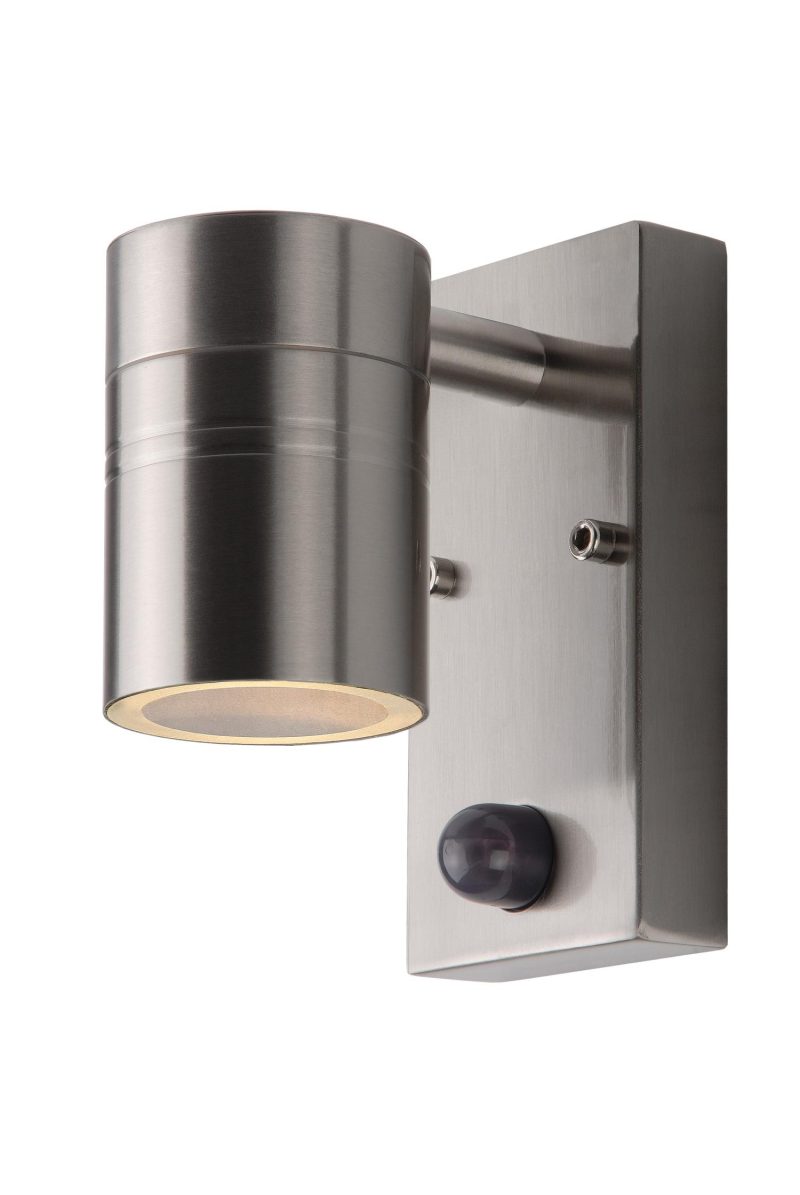 LUCIDE ARNE-LED IR - Applique Esterno - Ø 6,3 cm - LED - GU10 - 1x5W 2700K - Cromo Opaco