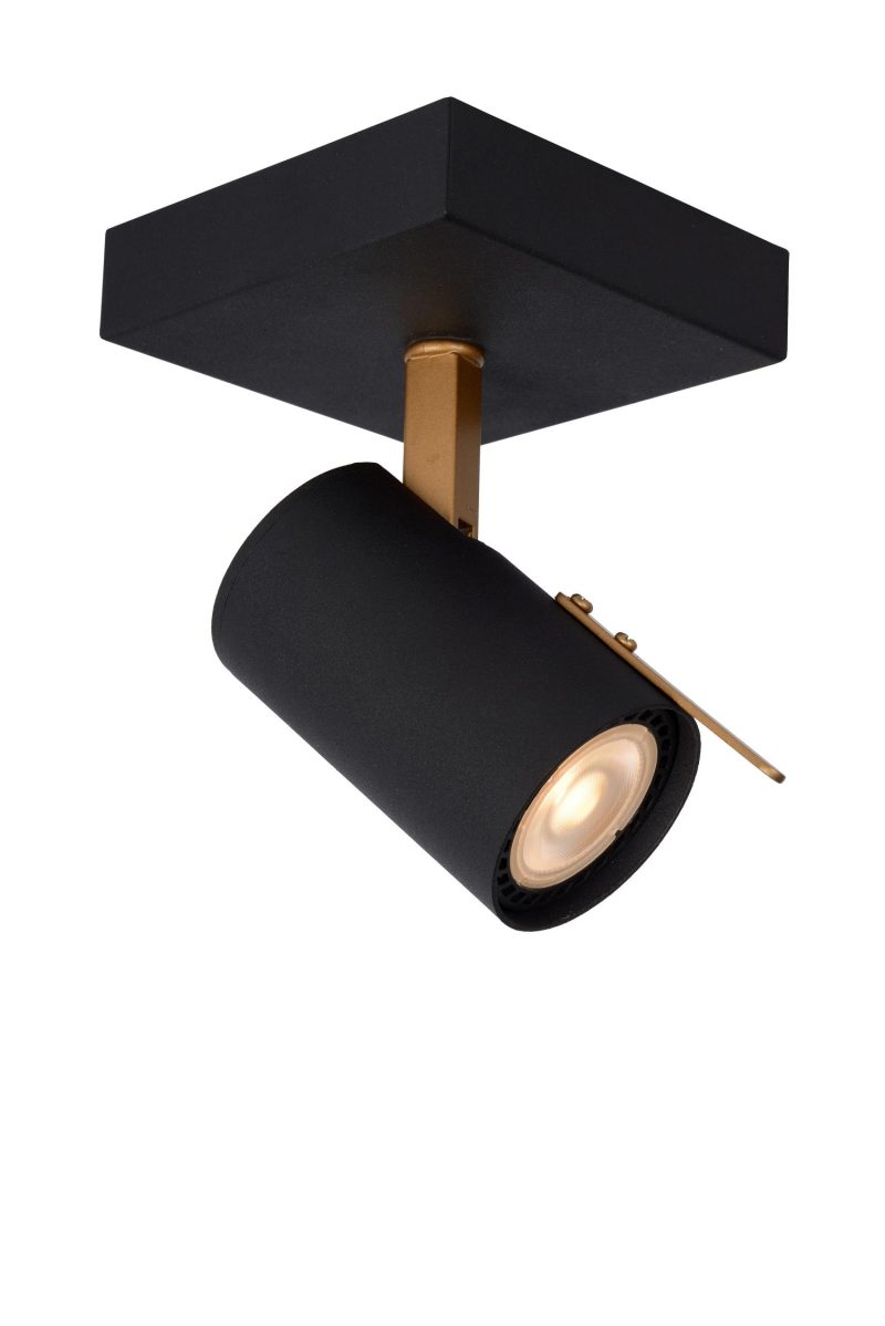 LUCIDE GRONY - Faretto da Soffitto - LED Dim to Warm - GU10 - 1x5W 2200K/3000K - Nero