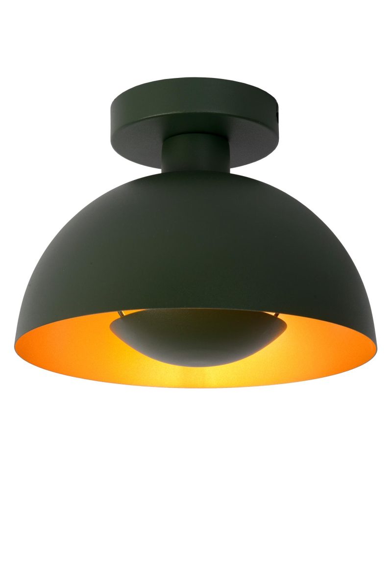 LUCIDE SIEMON - Deckenleuchte - Ø 25 cm - 1xE27 - Grün