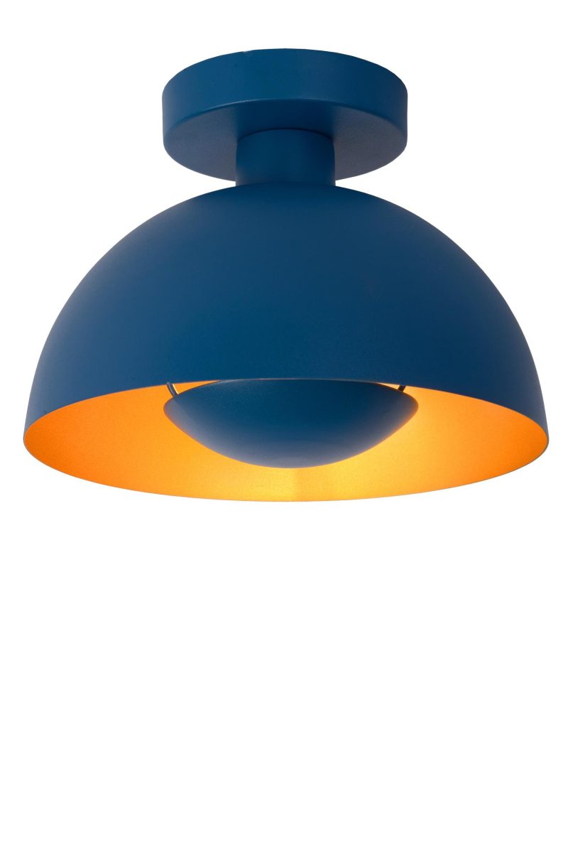 LUCIDE SIEMON - Ceiling Light - Ø 25 cm - 1xE27 - Blue