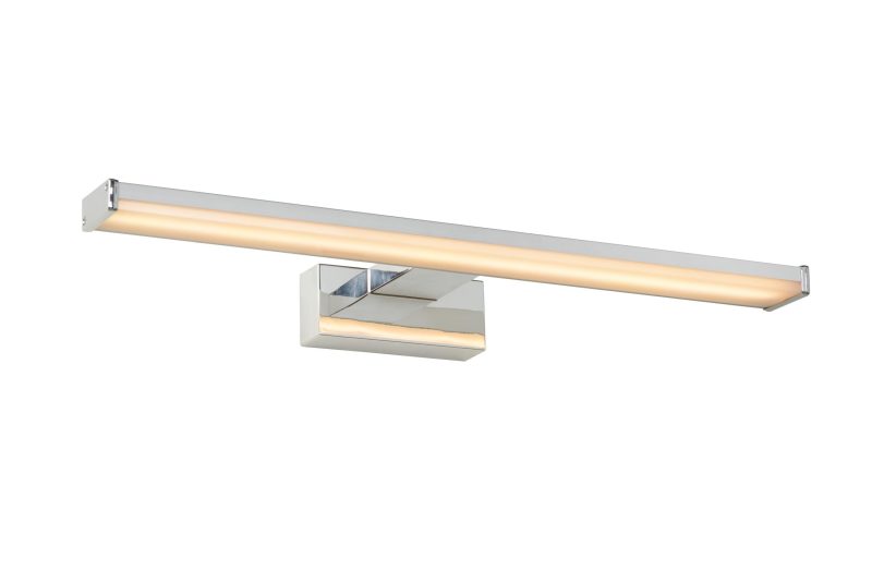 LUCIDE ONNO - Spiegellamp Badkamer - LED - 1x8W 3000K - IP44 - Mat chroom