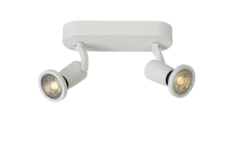 LUCIDE JASTER-LED - Plafondspot - LED - GU10 - 2x5W 2700K - Wit