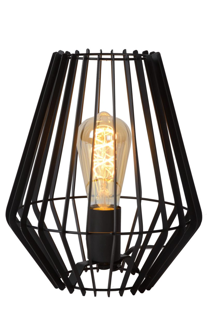 LUCIDE REDA - Lampada da Tavolo - 1xE27 - Nera