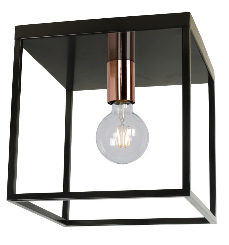 LUCIDE ARTHUR - Ceiling Light - 1xE27 - Black