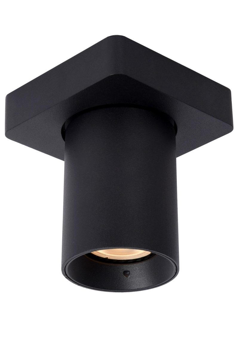 LUCIDE NIGEL - Plafondspot - LED Dim to warm - GU10 - 1x5W 2200K/3000K - Zwart