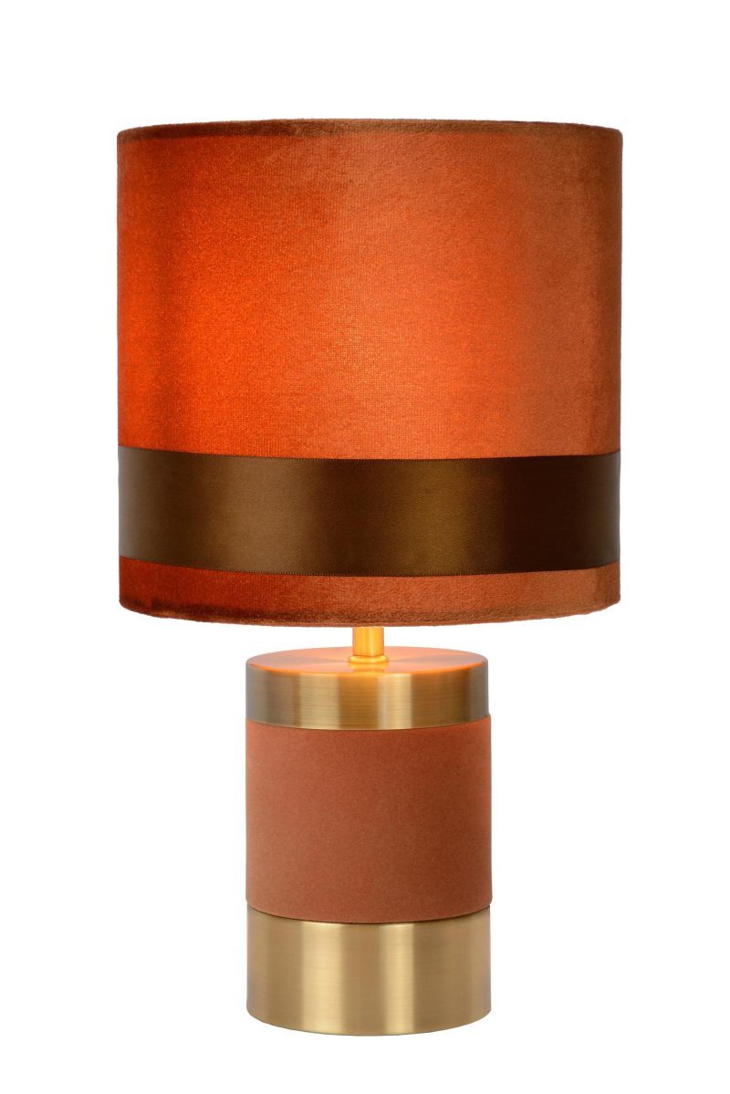 LUCIDE EXTRAVAGANZA FRIZZLE - Lampe de Table - Ø 18 cm - 1xE14 - Marron