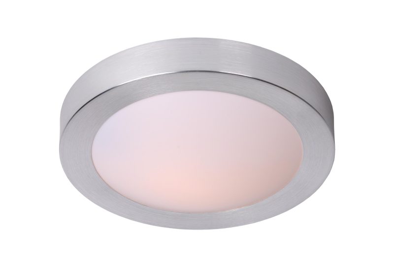 LUCIDE FRESH - Badezimmer Deckenleuchte - Ø 27 cm - 1xE27 - IP44 - Matt Chrom