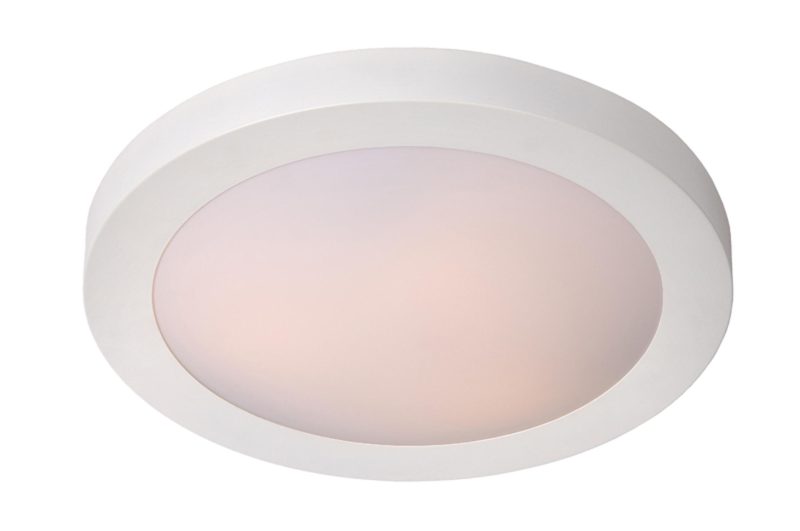 LUCIDE FRESH - Deckenleuchte Badezimmer - Ø 27 cm - 1xE27 - IP44 - Weiß