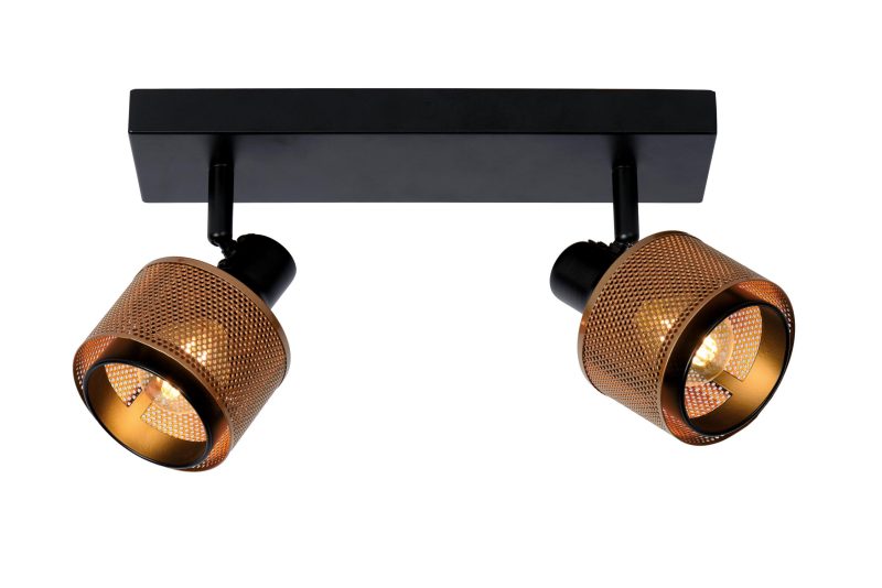 LUCIDE RAFA - Faretto da Soffitto - 2xE14 - Nero