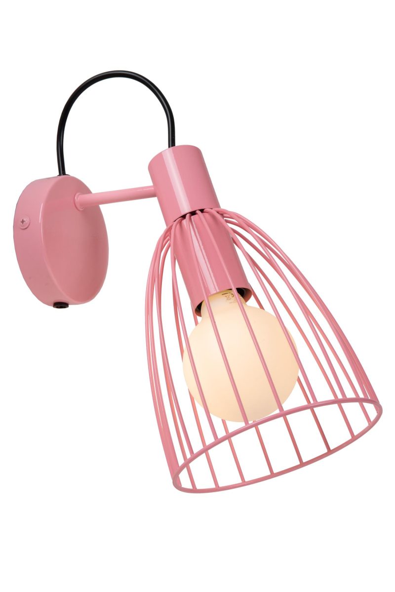 LUCIDE MACARONS - Applique - 1xE27 - Rosa