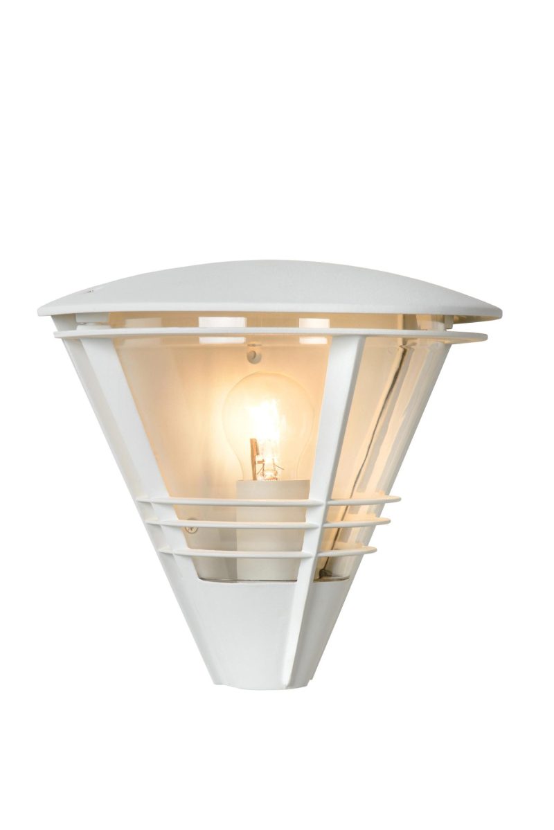 LUCIDE LIVIA - Wandlamp Buiten - 1xE27 - IP44 - Wit