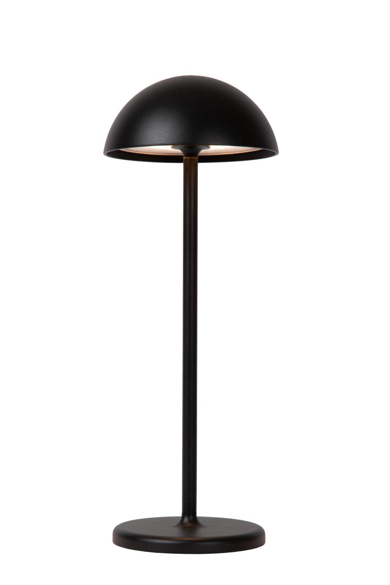 LUCIDE JOY - Oplaadbare Tafellamp Buiten - Accu/Batterij - Ø 12 cm - LED Dimb.