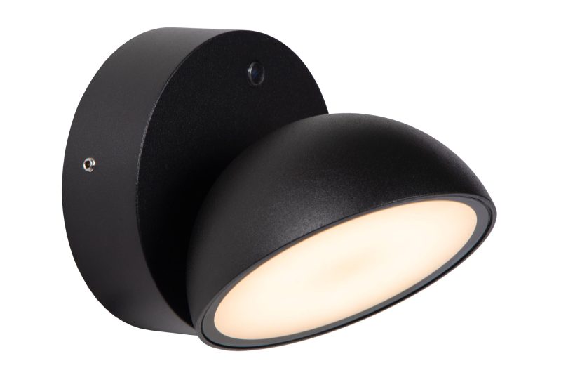LUCIDE FINN - Applique da Esterno - LED - 1x12W 3000K - IP54 - Nero