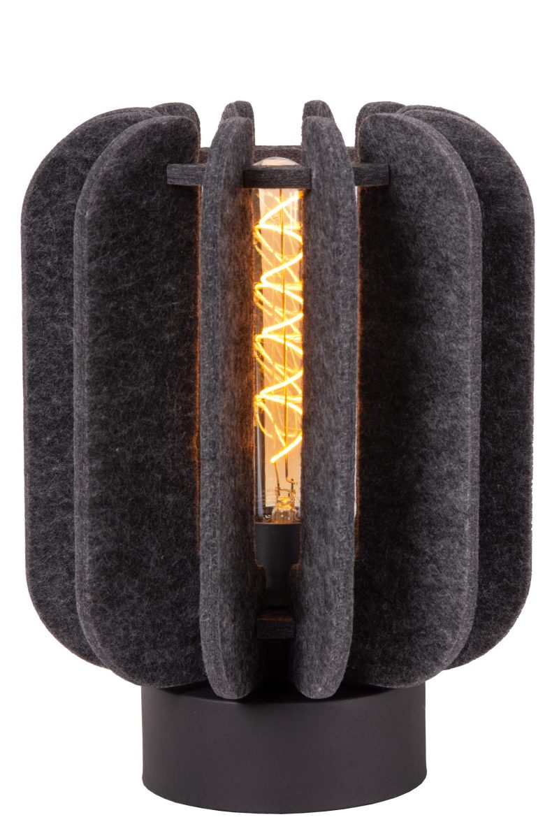 LUCIDE RAFAL - Table Lamp - Ø 23 cm - 1xE27 - Grey