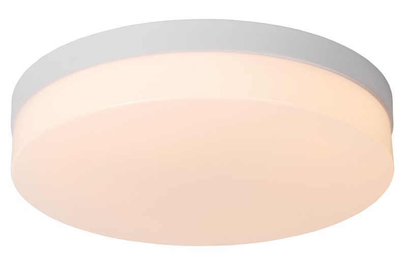 LUCIDE BISKIT - Bathroom Ceiling Light - Ø 34.5 cm - LED - 1x24W 2700K - IP44 - White