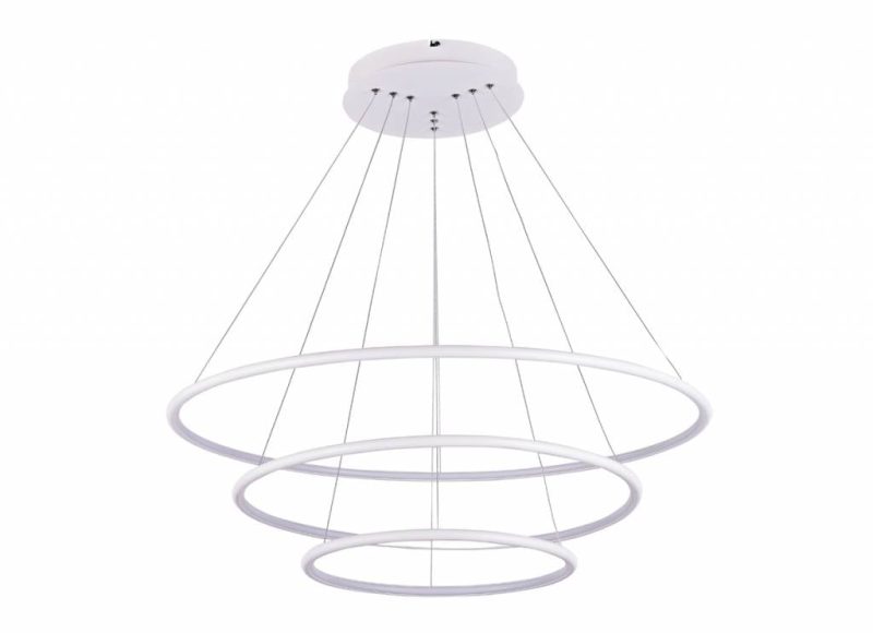 Fantasia Annu Pendelleuchte 3 Ringe schwarz 99W LED dimmbar