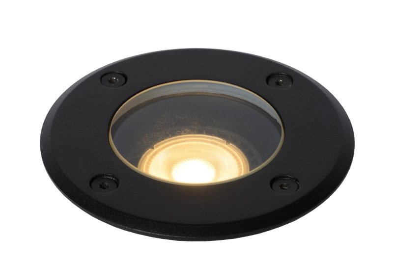LUCIDE BILTIN - Bodenstrahler Außen - Ø 10,8 cm - 1xGU10 - IP67 - Schwarz