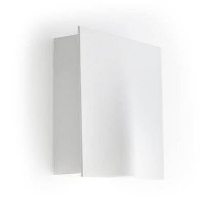 Indigo applique da esterno LED bianca quadrata 158mm alta 26W