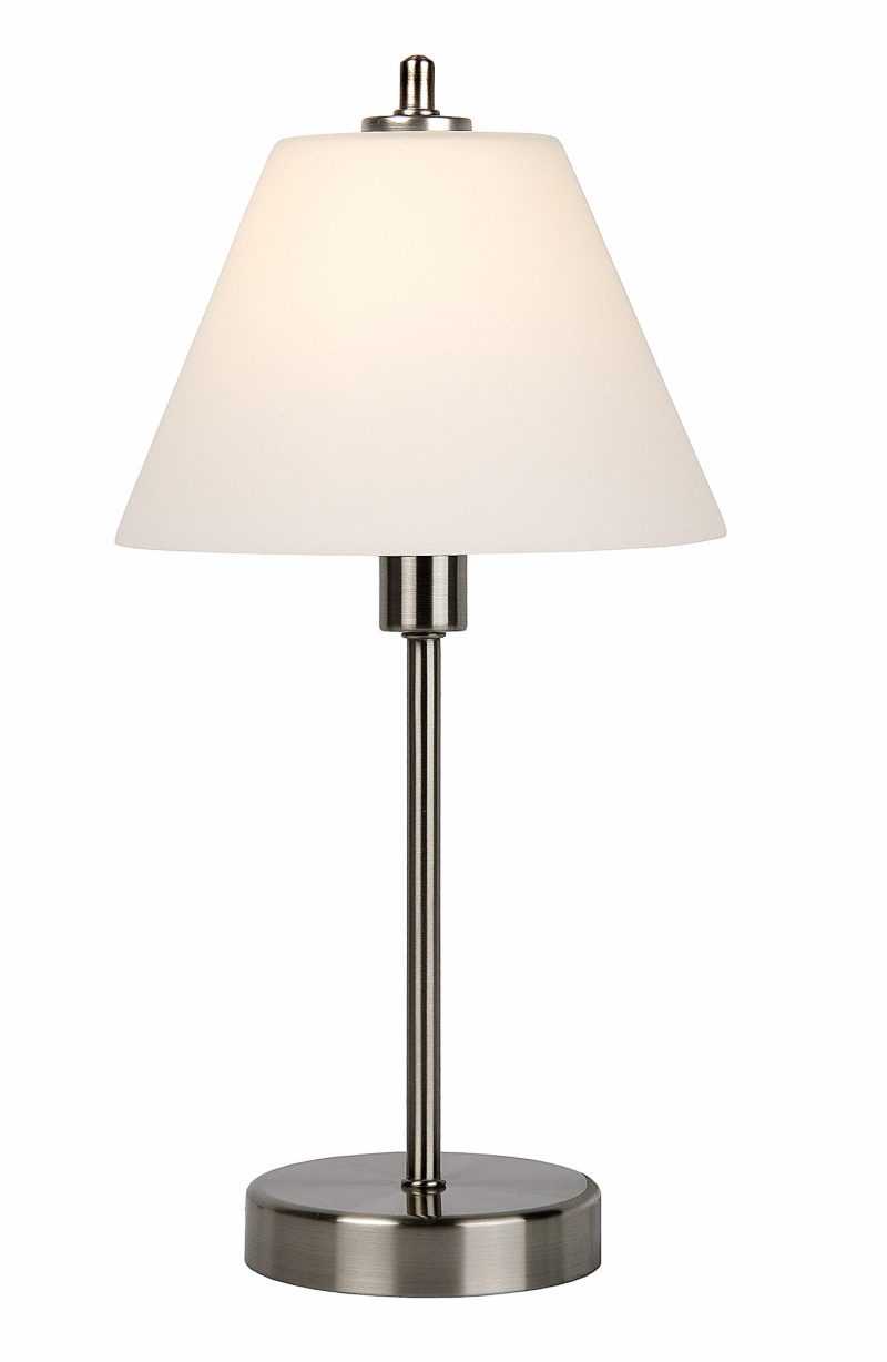LUCIDE TOUCH - Table Lamp - Ø 22 cm - 1xE14 - 3 StepDim - Matte Chrome