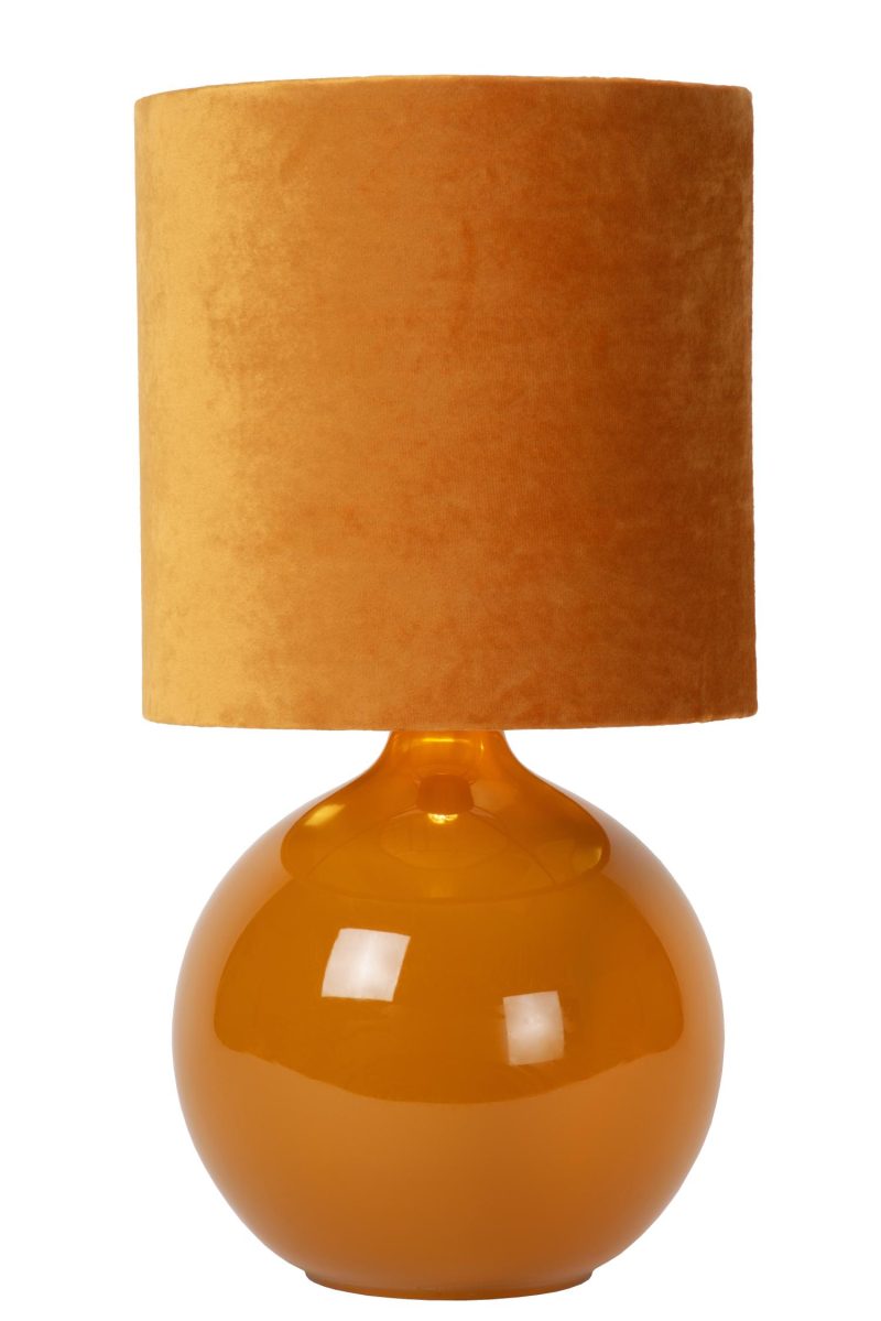 LUCIDE ESTERAD - Lampe de Table - 1xE14 - Jaune Moutarde