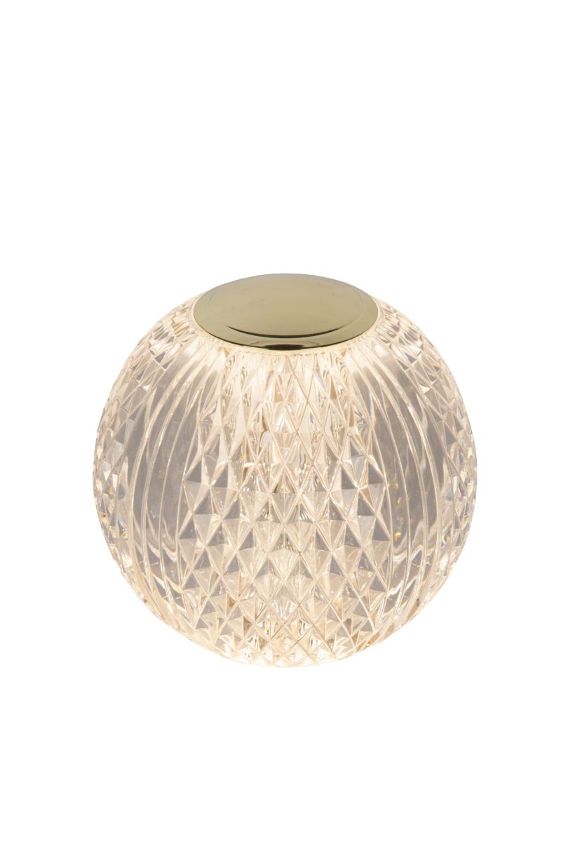 LUCIDE CINTRA - Lampe de Table Rechargeable - Accu/Batterie - Ø 11 cm