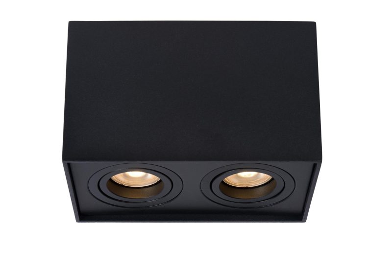 LUCIDE TUBE - Ceiling Spot - 2xGU10 - Black