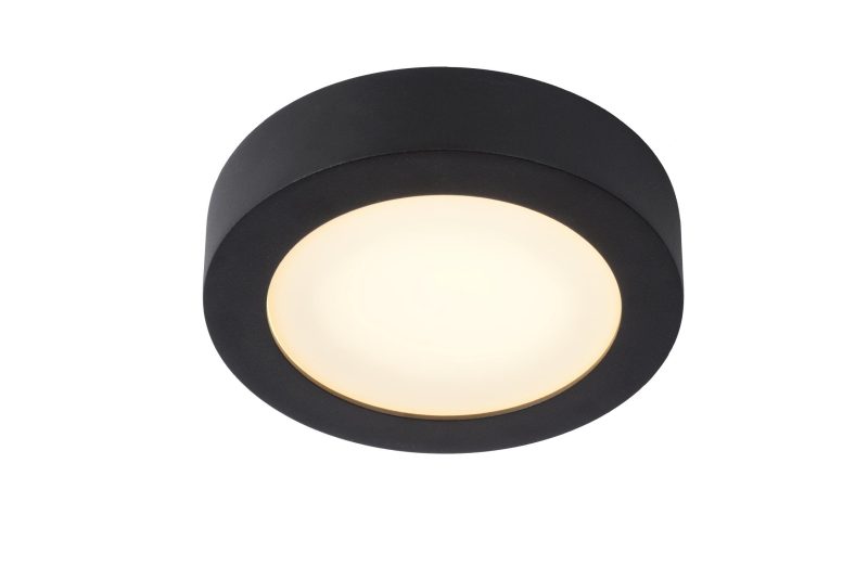 LUCIDE BRICE-LED - Plafonnière Badkamer - Ø 18 cm - LED Dimb.
