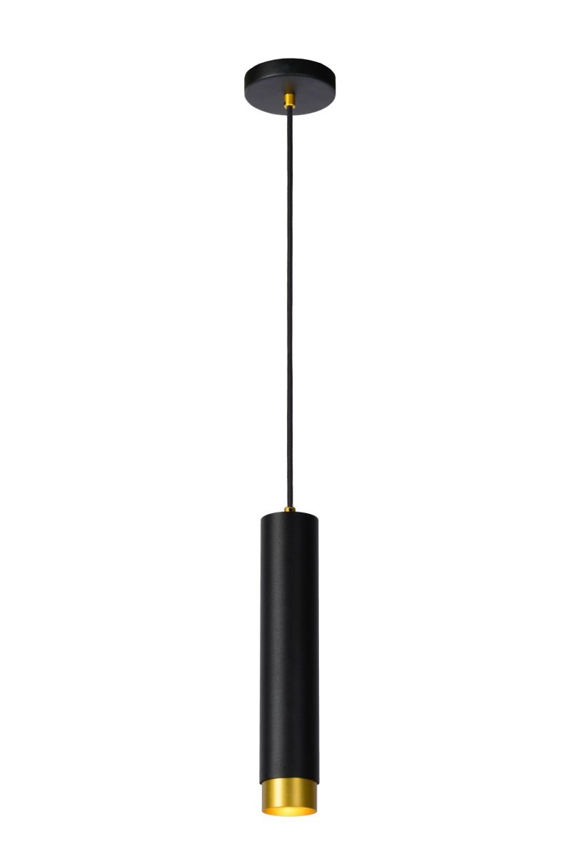 LUCIDE FLORIS - Lampada a Sospensione - Ø 5,9 cm - 1xGU10 - Nera