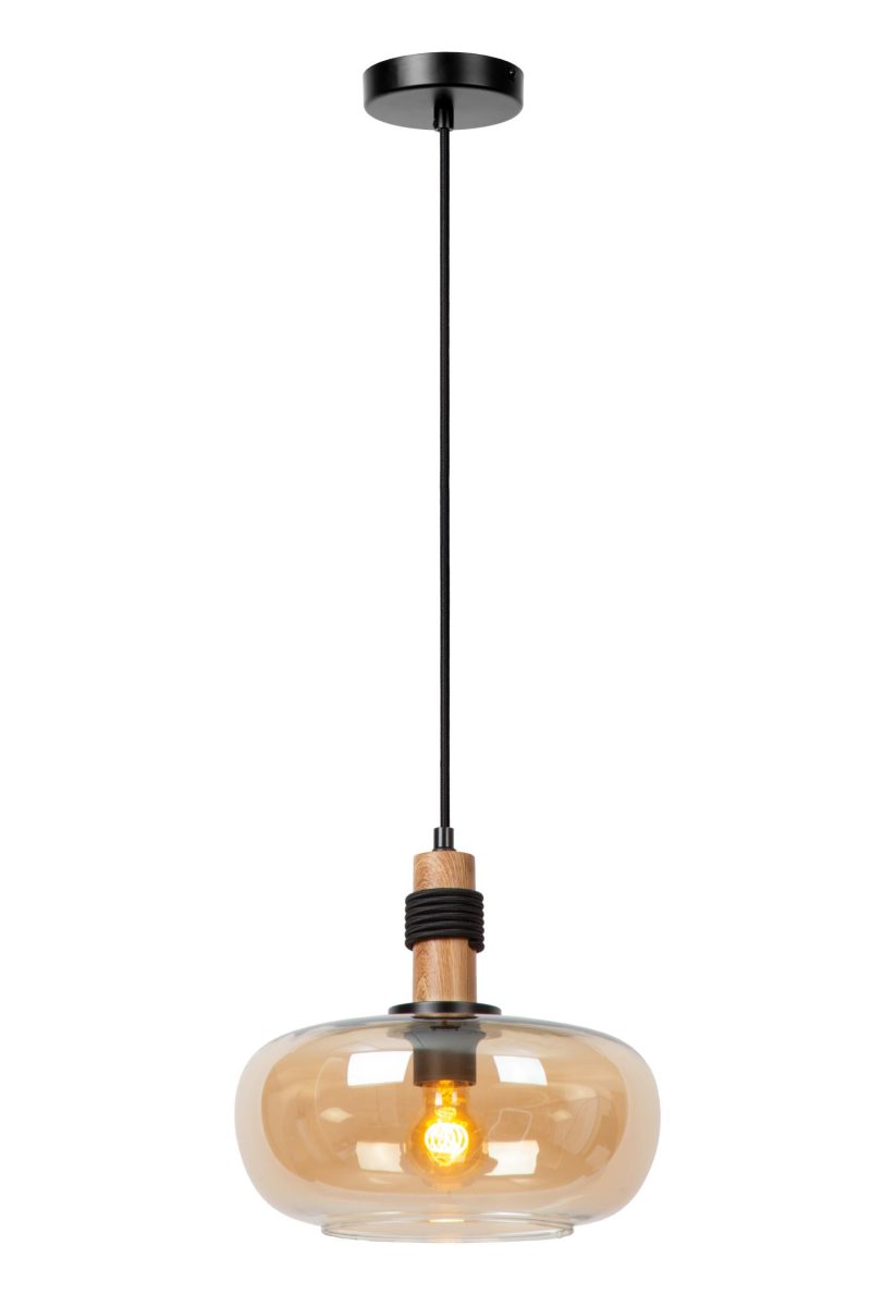 LUCIDE ILONA - Hanglamp - Ø 30 cm - 1xE27 - Amber