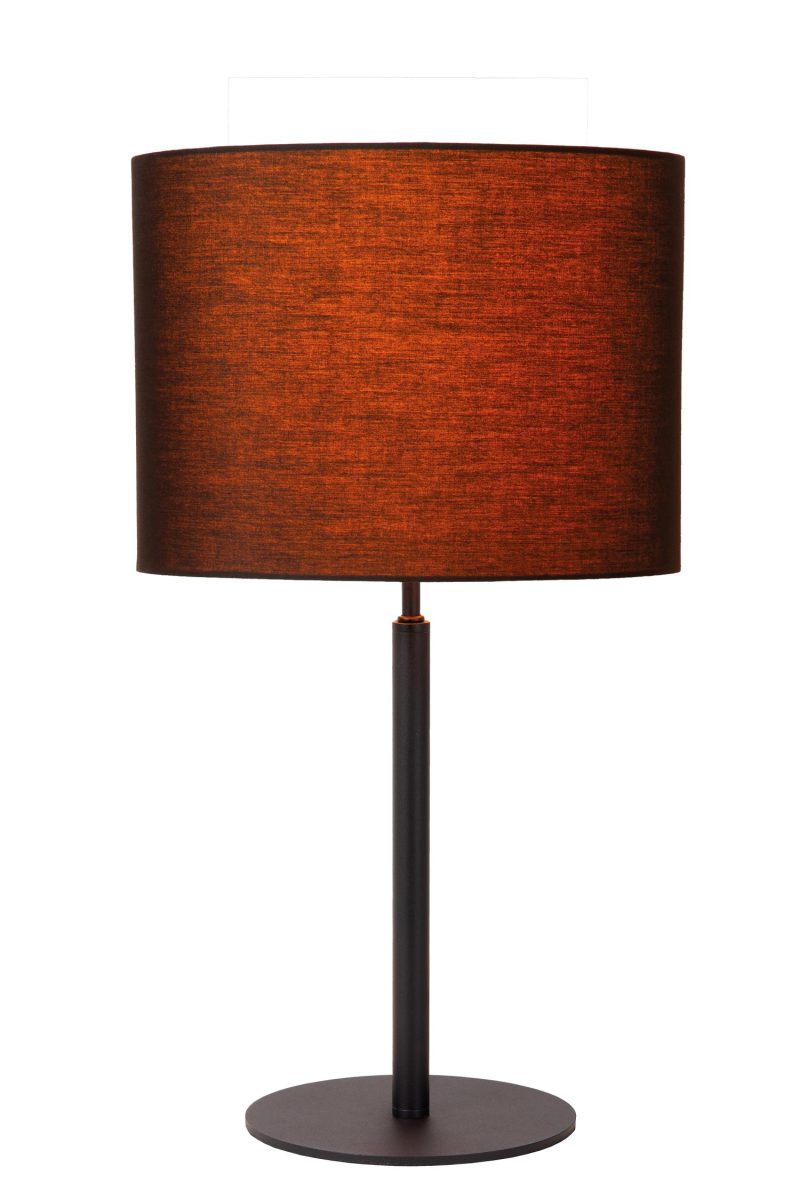 LUCIDE MAYA - Lampe de Table - Ø 26 cm - 1xE27 - Noir