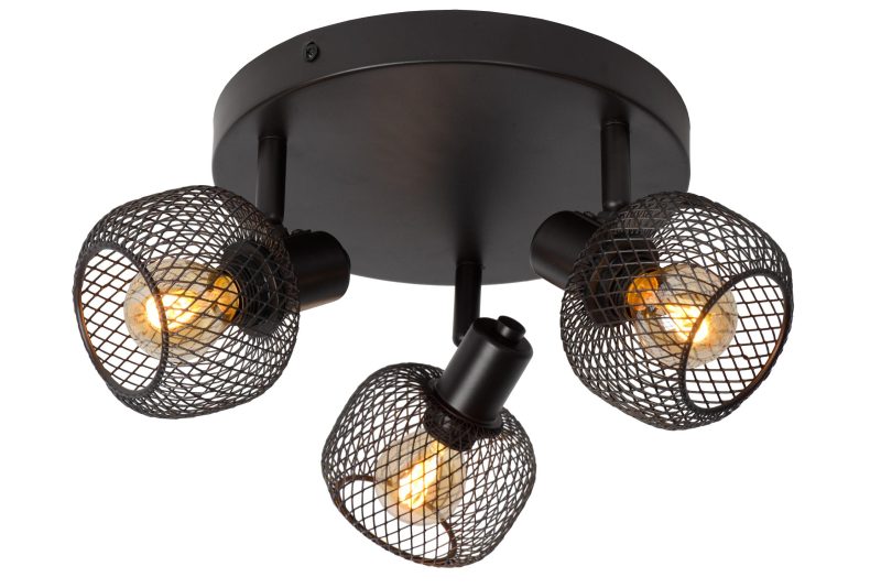 LUCIDE MAREN - Deckenstrahler - Ø 37 cm - 3xE14 - Schwarz