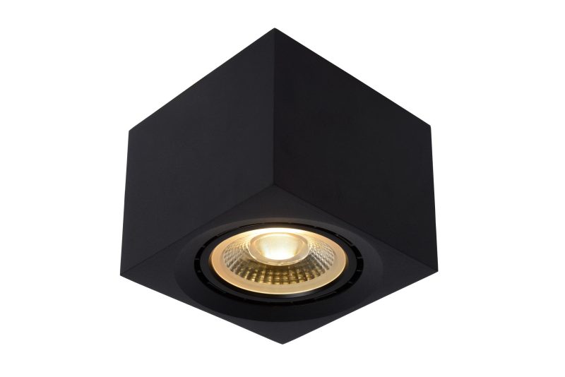 LUCIDE FEDLER - Plafondspot - LED Dim to warm - GU10 (ES111) - 1x12W 2200K/3000K - Zwart