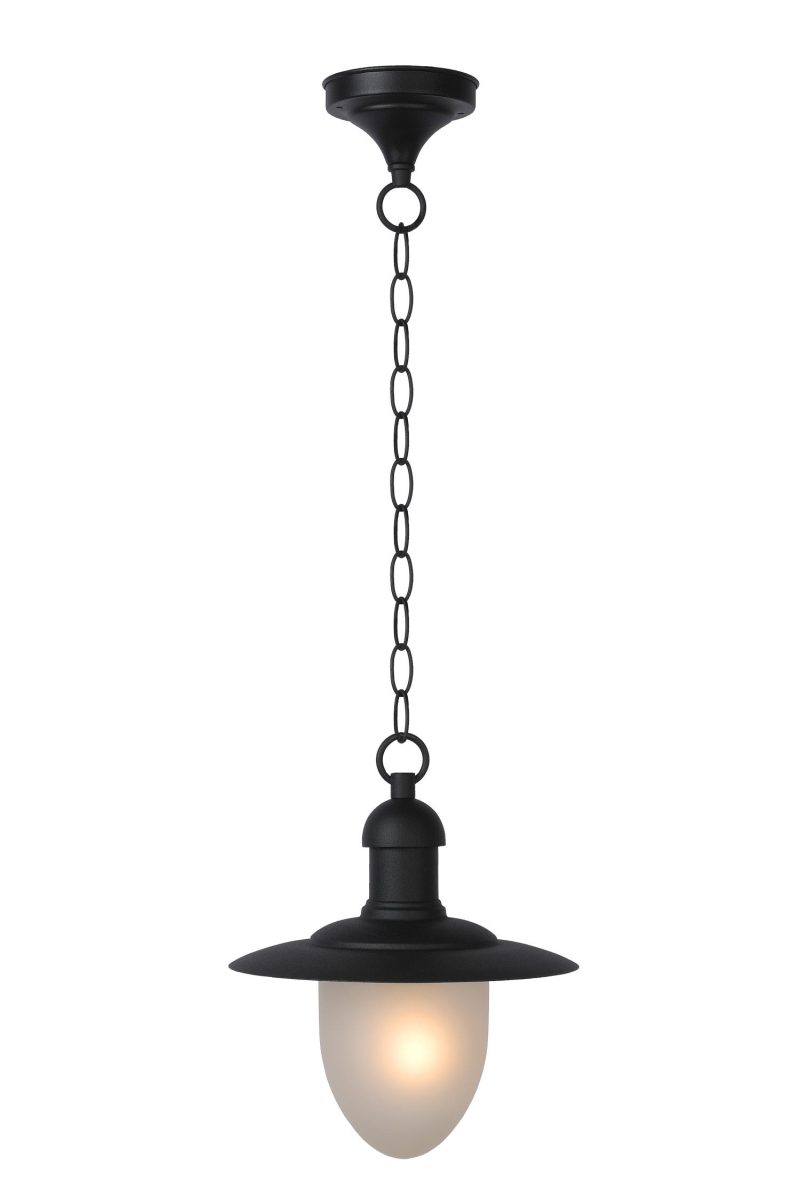 LUCIDE ARUBA - Lampada a Sospensione Esterna - Ø 25 cm - 1xE27 - Nera
