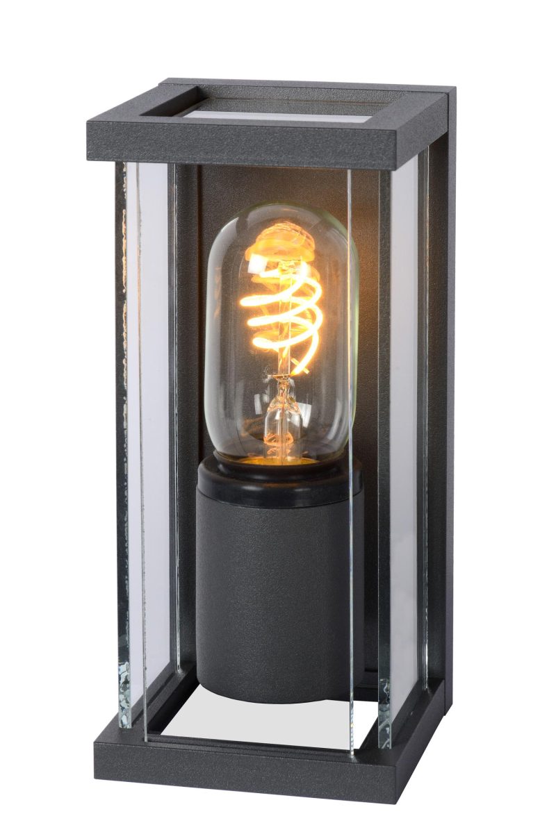 LUCIDE CLAIRE - Wandlamp Buiten - 1xE27 - IP54 - Antraciet