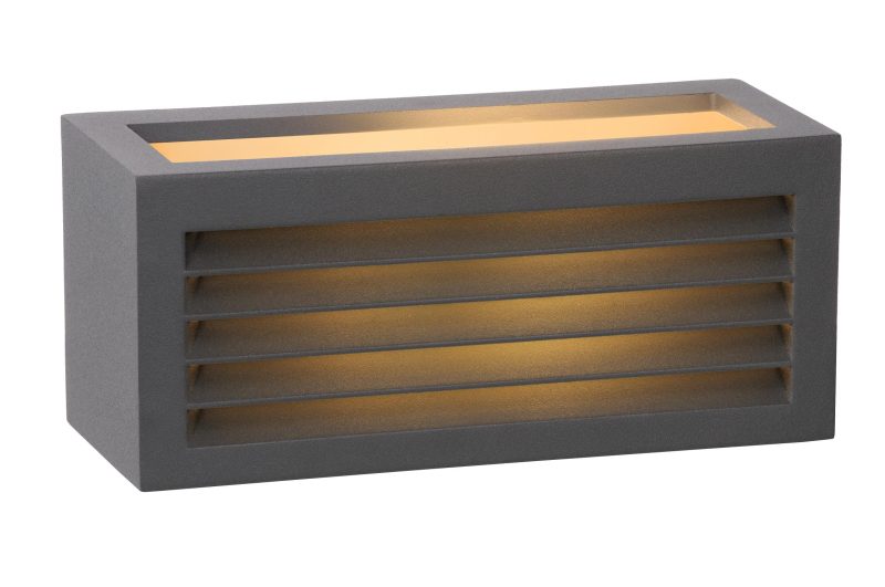 LUCIDE DIMO - Applique da Esterno - 1xE27 - IP54 - Antracite