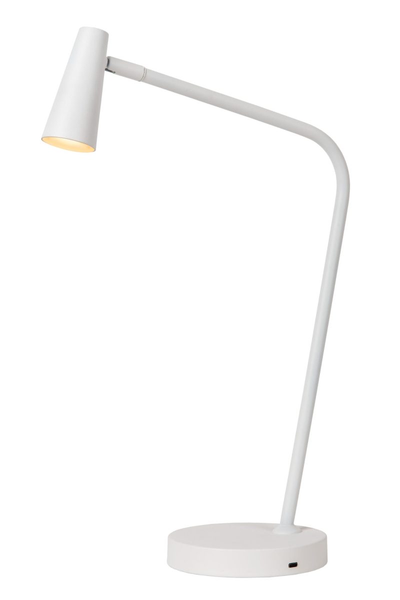 LUCIDE STIRLING - Lámpara de Mesa Recargable - Batería/LED Dim.
