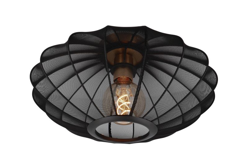 LUCIDE CORINA - Ceiling Light - Ø 40 cm - 1xE27 - Black