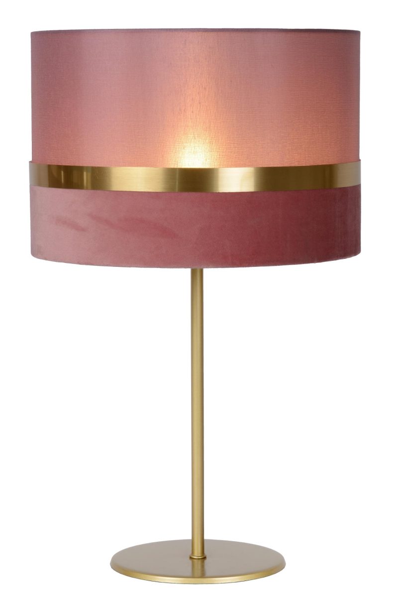 LUCIDE EXTRAVAGANZA TUSSE - Lampe de Table - Ø 30 cm - 1xE14 - Rose
