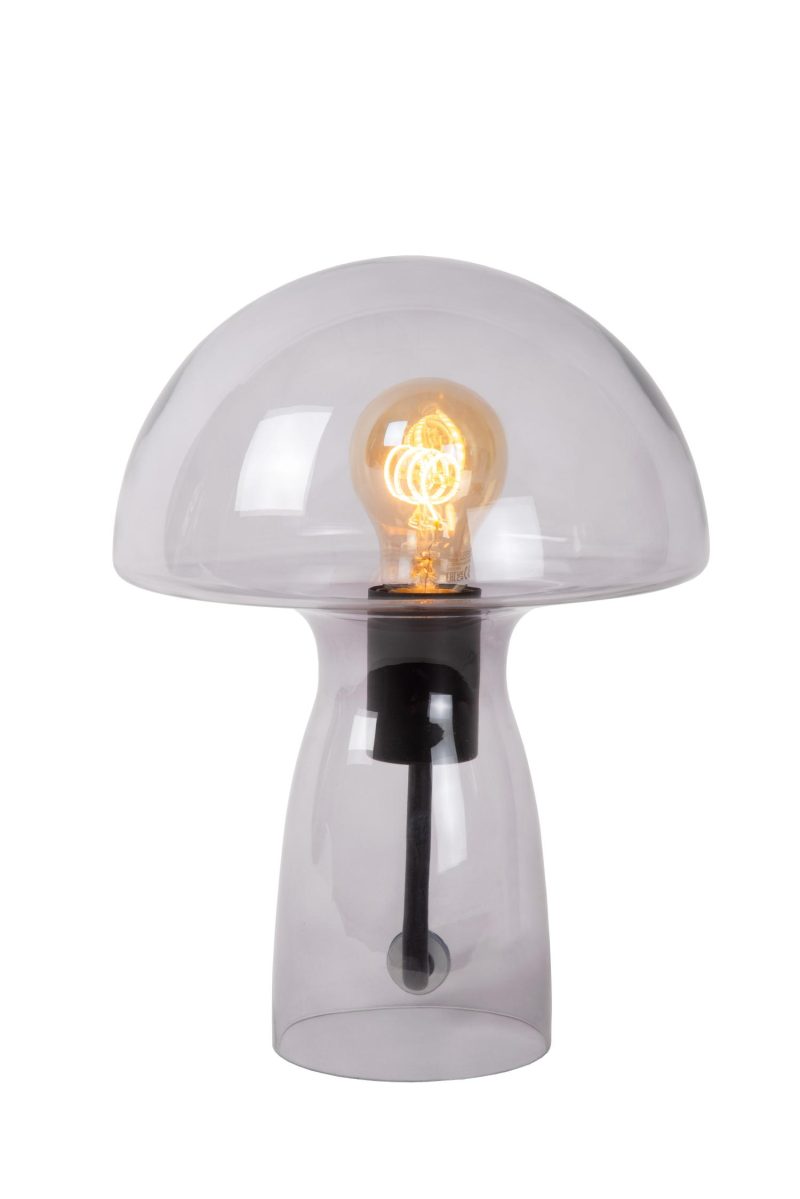 LUCIDE FUNGO - Lampe de Table - 1xE27 - Fumé
