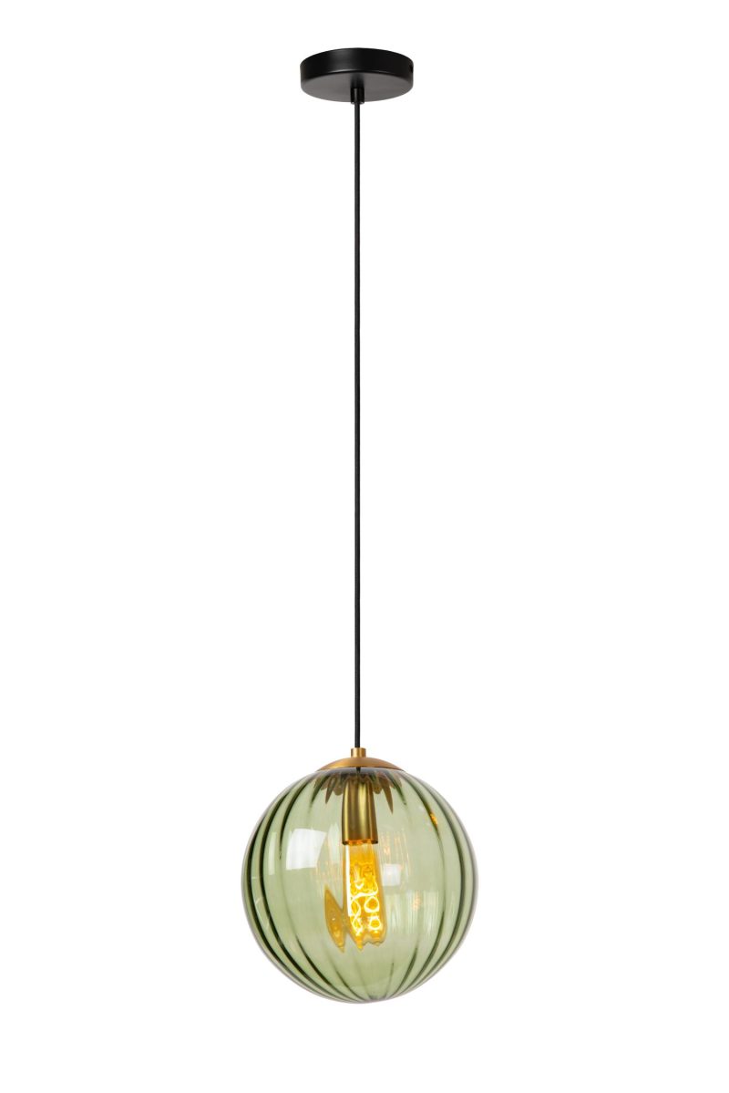 LUCIDE MONSARAZ - Lampada a Sospensione - Ø 25 cm - 1xE27 - Verde