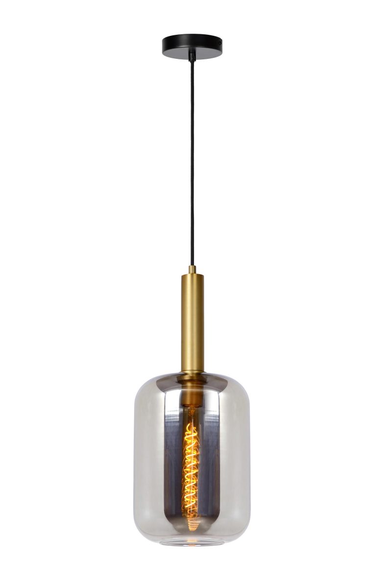 LUCIDE JOANET - Lampada a Sospensione - Ø 22 cm - 1xE27 - Fumé