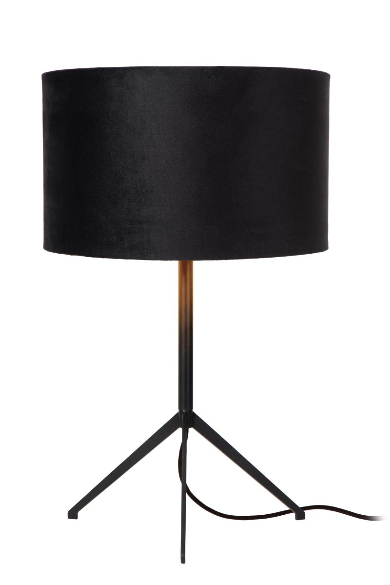 LUCIDE TONDO - Lampe de Table - Ø 30 cm - 1xE27 - Noir