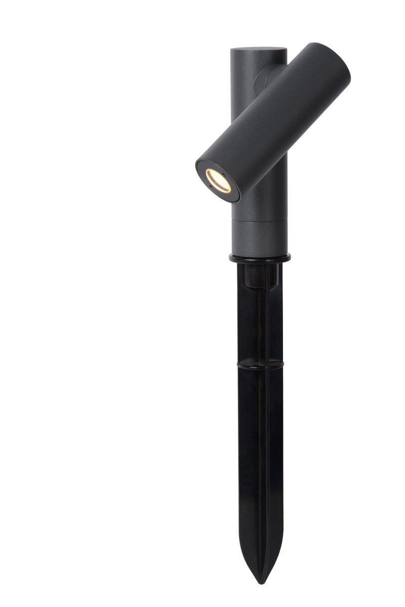 LUCIDE TATUM - Tuinspot Buiten - LED - 1x4,5W 3000K - IP65 - Antraciet
