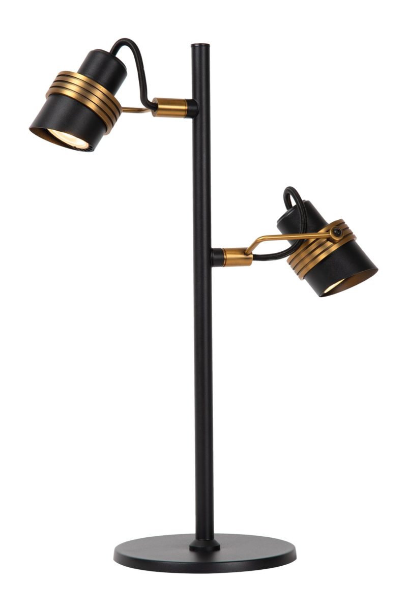 LUCIDE TUNDRAN - Lampe de Table - 2xGU10 - Noir