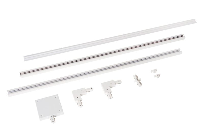 LUCIDE TRACK Starterset - 1-fase Railsysteem / Railverlichting - 2 meter - Wit