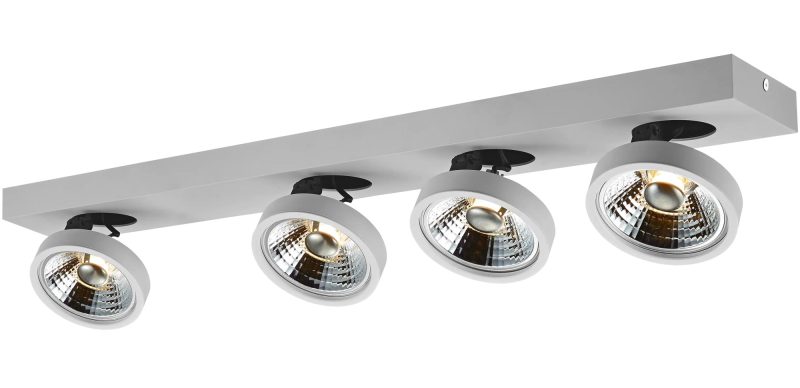 Fantasia AEON-4 plafondspot 4x AR111 12W dimbaar wit gelakt