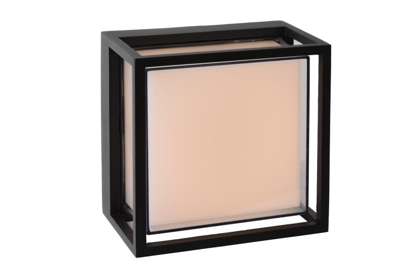 LUCIDE SINGA LED - Außenwandleuchte - LED - 1x9,6W 3000K - Schwarz