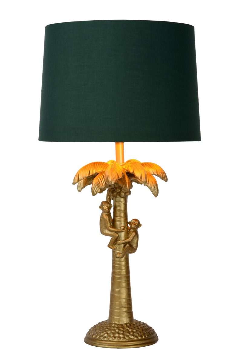 LUCIDE EXTRAVAGANZA COCONUT - Lampe de Table - Ø 30,5 cm - 1xE27 - Or Mat / Laiton