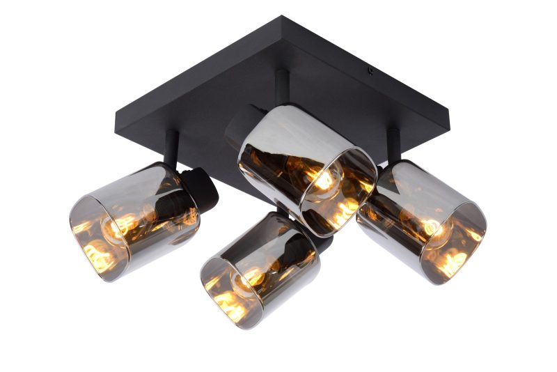 LUCIDE ALION - Faretto da Soffitto - 4xE14 - Nero
