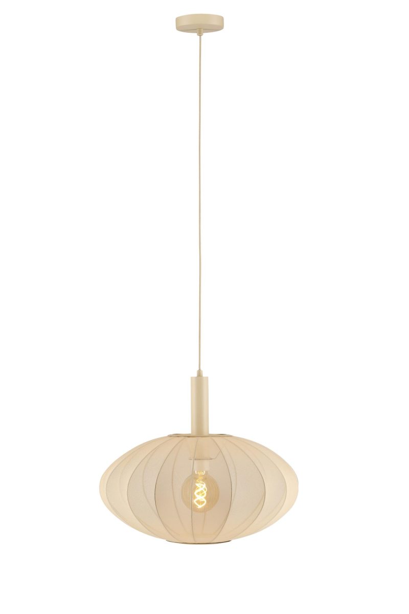 LUCIDE CORINA - Pendelleuchte - Ø 50 cm - 1xE27 - Beige